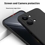 Πλάτη Σιλικόνης για Xiaomi POCO X8 Pro Max 5G από OEM σε Μαύρο χρώμα με λουράκι καρπού για ασφαλή μεταφορά.
