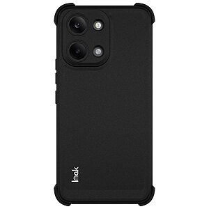 Πλάτη TPU για το Xiaomi POCO X8 Pro Max 5G από την IMAK σε Μαύρο ματ χρώμα με σχεδιασμό Airbag γωνιών και θύρα λουράκι για εύκολη μεταφορά.