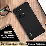 Πλάτη TPU για το Xiaomi POCO X8 Pro Max 5G από την IMAK σε Μαύρο ματ χρώμα με σχεδιασμό Airbag γωνιών και θύρα λουράκι για εύκολη μεταφορά.