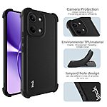 Πλάτη TPU για το Xiaomi POCO X8 Pro Max 5G από την IMAK σε Μαύρο ματ χρώμα με σχεδιασμό Airbag γωνιών και θύρα λουράκι για εύκολη μεταφορά.