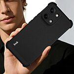 Πλάτη TPU για το Xiaomi POCO X8 Pro Max 5G από την IMAK σε Μαύρο ματ χρώμα με σχεδιασμό Airbag γωνιών και θύρα λουράκι για εύκολη μεταφορά.
