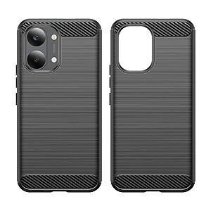 Πλάτη TPU για Xiaomi POCO X8 Pro Max 5G από OEM σε Μαύρο χρώμα με υφή Carbon Fiber και ανθεκτική επιφάνεια κατά αποτυπωμάτων.