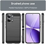 Πλάτη TPU για Xiaomi POCO X8 Pro Max 5G από OEM σε Μαύρο χρώμα με υφή Carbon Fiber και ανθεκτική επιφάνεια κατά αποτυπωμάτων.