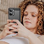 Πλάτη TPU για Xiaomi POCO X8 Pro Max 5G από OEM σε Μαύρο χρώμα με υφή Carbon Fiber και ανθεκτική επιφάνεια κατά αποτυπωμάτων.
