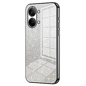 Πλάτη TPU για το Xiaomi POCO X8 Pro Max 5G σε Μαύρο χρώμα με gradient glitter σχέδιο και ηλεκτρολυτικές άκρες για premium εμφάνιση και αντοχή.