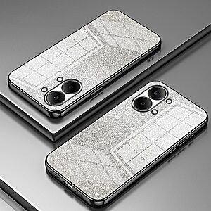 Πλάτη TPU για το Xiaomi POCO X8 Pro Max 5G σε Μαύρο χρώμα με gradient glitter σχέδιο και ηλεκτρολυτικές άκρες για premium εμφάνιση και αντοχή.