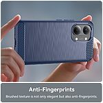 Πλάτη TPU για Xiaomi POCO X8 Pro Max 5G σε Μπλε χρώμα με υφή Carbon Fiber και ανθεκτικό brushed φινίρισμα για καθημερινή προστασία.