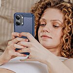 Πλάτη TPU για Xiaomi POCO X8 Pro Max 5G σε Μπλε χρώμα με υφή Carbon Fiber και ανθεκτικό brushed φινίρισμα για καθημερινή προστασία.