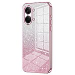 Πλάτη TPU για Xiaomi POCO X8 Pro Max 5G από OEM σε Ροζ χρώμα με gradient glitter φινίρισμα και ηλεκτρολυτικές άκρες για premium εμφάνιση.