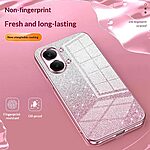 Πλάτη TPU για Xiaomi POCO X8 Pro Max 5G από OEM σε Ροζ χρώμα με gradient glitter φινίρισμα και ηλεκτρολυτικές άκρες για premium εμφάνιση.