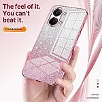 Πλάτη TPU για Xiaomi POCO X8 Pro Max 5G από OEM σε Ροζ χρώμα με gradient glitter φινίρισμα και ηλεκτρολυτικές άκρες για premium εμφάνιση.