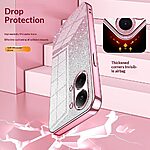 Πλάτη TPU για Xiaomi POCO X8 Pro Max 5G από OEM σε Ροζ χρώμα με gradient glitter φινίρισμα και ηλεκτρολυτικές άκρες για premium εμφάνιση.