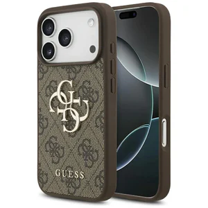 Guess - 4G Big Logo - Case for iPhone 17 Pro - Brown - Θήκη προστασίας iPhone 17 Pro σε Καφέ χρώμα