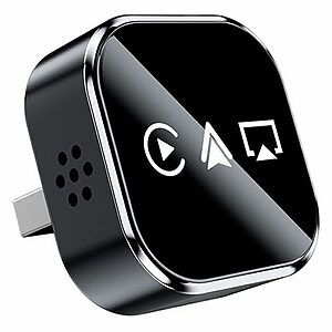 Adapter Q1A 3 in 1 για CarPlay, Android Auto & AirPlay (OEM) σε Μαύρο — ασύρματη σύνδεση Bluetooth 5.0 έως 10μ. για άμεση αναβάθμιση του αυτοκινήτου σας.