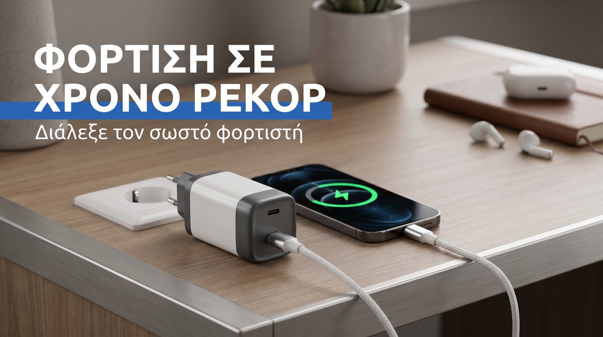 Φορτιστής κινητού ταχείας φόρτισης — οδηγός αγοράς 2026 με τα 7 κριτήρια επιλογής