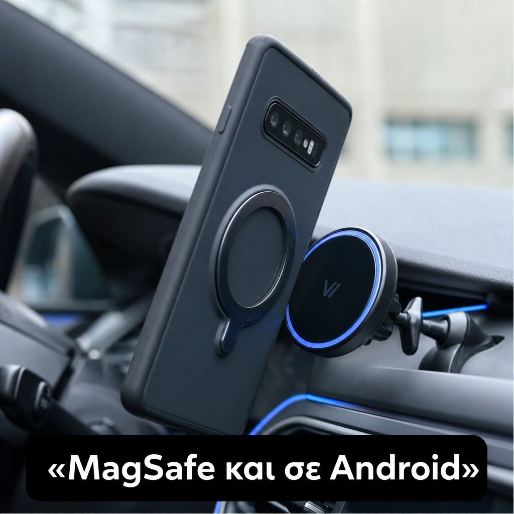 Μαγνητικό Δαχτυλίδι & MagSafe Grip: Ο Πλήρης Οδηγός Αγοράς 5 Σε Android, ένας μαγνητικός adapter δίνει συμβατότητα τύπου MagSafe.