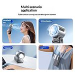 Mini Ανεμιστήρας TEC Semiconductor 3-in-1 - OEM - Φορητός με LED Οθόνη - Γκρι — εικόνα 4