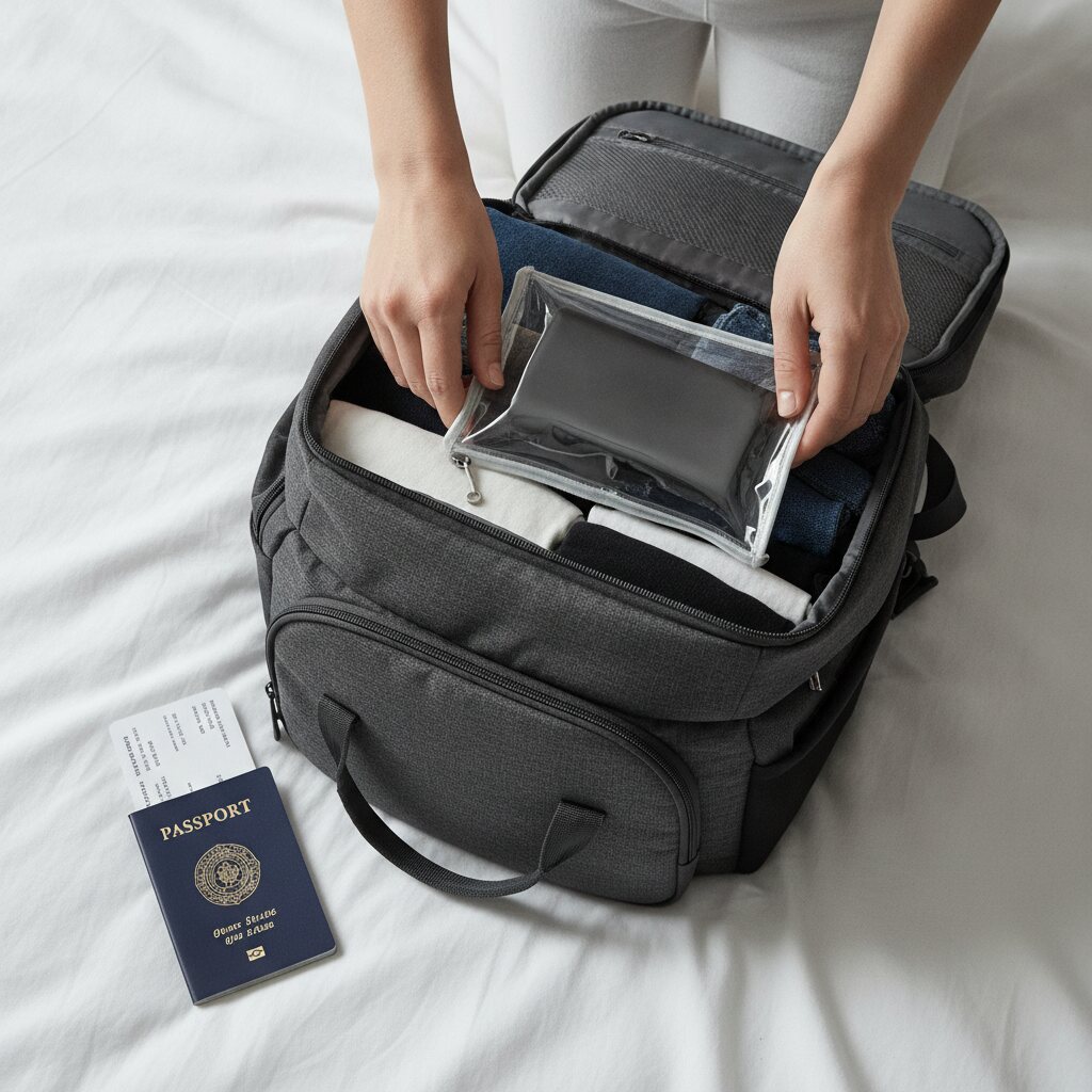 Power bank αεροπλάνο: πακετάρισμα στη χειραποσκευή με προστατευμένους ακροδέκτες και θήκη μεταφοράς
