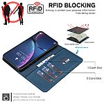 Θήκη Samsung Galaxy A26 5G / A17 5G / A17 4G / A27 5G - BINFEN COLOR BF37 - Flip Πορτοφόλι από Συνθετικό Δέρμα (PU) με TPU - Μπλε - RFID/Wallet/Stand — εικόνα 7