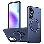 Σκληρή Πλάτη PC+TPU για Samsung Galaxy A27 5G (OEM) σε Μπλε με περιστρεφόμενο Stand 360° — ανθεκτική διπλή προστασία & hands-free προβολή από κάθε γωνία.