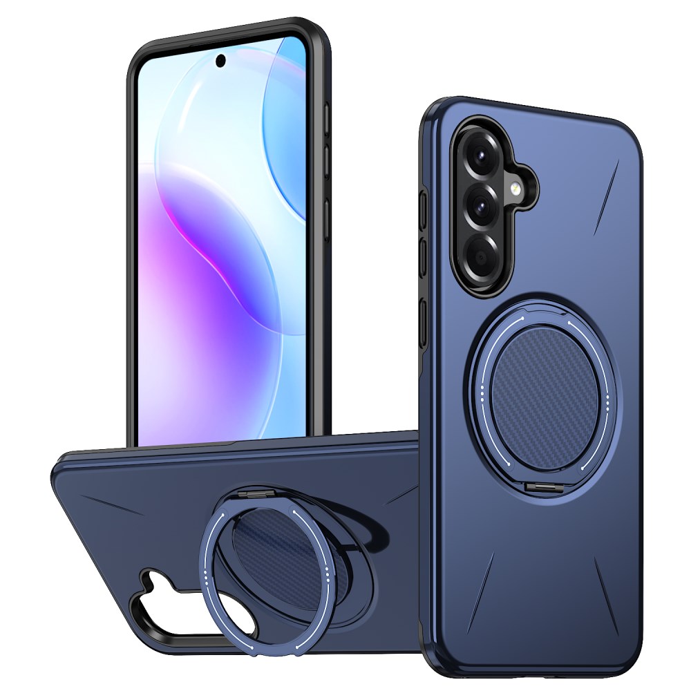 Θήκη Samsung Galaxy A27 5G - OEM - Σκληρή Πλάτη PC+TPU - Μπλε - Stand Σκληρή Πλάτη PC+TPU για Samsung Galaxy A27 5G (OEM) σε Μπλε με περιστρεφόμενο Stand 360° — ανθεκτική διπλή προστασία & hands-free προβολή από κάθε γωνία.