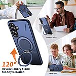 Θήκη Samsung Galaxy A27 5G - OEM - Σκληρή Πλάτη PC+TPU - Μπλε - Stand — εικόνα 7