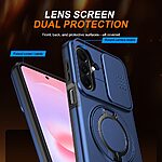 Θήκη Samsung Galaxy A27 5G - OEM - Σκληρή Πλάτη PC+TPU - Μπλε - Stand — εικόνα 4