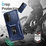 Θήκη Samsung Galaxy A27 5G - OEM Camshield Kickstand - Σκληρή Πλάτη PC+TPU - Μπλε - Stand — εικόνα 6