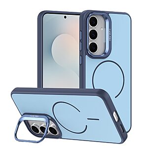 Σκληρή Πλάτη PC+TPU για Samsung Galaxy A27 5G (OEM) σε Μπλε με ενσωματωμένο μαγνήτη & βάση στήριξης — ολοκληρωμένη προστασία από πτώσεις & γρατζουνιές.