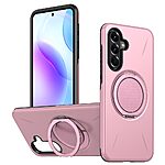 Σκληρή Πλάτη PC+TPU για Samsung Galaxy A27 5G (OEM) σε Ροζ με περιστρεφόμενο Stand 360° — ολοκληρωμένη προστασία από πτώσεις & άνετη hands-free προβολή.