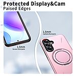 Θήκη Samsung Galaxy A27 5G - OEM - Σκληρή Πλάτη PC+TPU - Ροζ - Stand — εικόνα 5