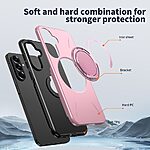 Θήκη Samsung Galaxy A27 5G - OEM - Σκληρή Πλάτη PC+TPU - Ροζ - Stand — εικόνα 6