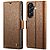 Flip Πορτοφόλι από Συνθετικό Δέρμα (PU) για Samsung Galaxy A27 5G (CASEME 023) σε Καφέ — RFID προστασία, 3 θήκες καρτών & βάση στήριξης για hands-free χρήση.