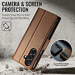 Θήκη Samsung Galaxy A27 5G - CASEME 023 - Flip Πορτοφόλι από Συνθετικό Δέρμα (PU) με TPU - Καφέ - RFID/Wallet/Stand — εικόνα 10