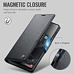 Θήκη Samsung Galaxy A27 5G - CASEME 023 - Flip Πορτοφόλι από Συνθετικό Δέρμα (PU) με TPU - Μαύρο - RFID/Wallet/Stand — εικόνα 9