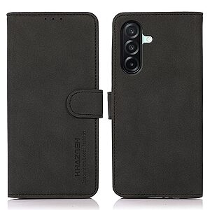 Flip Πορτοφόλι από Συνθετικό Δέρμα (PU) για Samsung Galaxy A27 5G (KHAZNEH) σε Μαύρο — θήκες καρτών, μαγνητικό κούμπωμα & βάση στήριξης για hands-free χρήση.