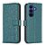 Flip Πορτοφόλι από Συνθετικό Δέρμα (PU) για Samsung Galaxy A27 5G (BINFEN COLOR BF17) σε Πράσινο — θήκες καρτών & ρυθμιζόμενη βάση στήριξης για hands-free χρήση.
