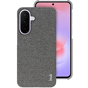ΘΗΚΕΣ ΚΙΝΗΤΩΝ SAMSUNG ΑΞΕΣΟΥΑΡ 37 Πλάτη από Συνθετικό Δέρμα (PU) για Samsung Galaxy A27 5G (IMAK Ruiyi Series) σε Γκρι Σκούρο — υφή υφάσματος για άνετο κράτημα & προστασία από γρατζουνιές.
