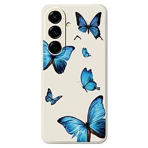 ΘΗΚΕΣ ΚΙΝΗΤΩΝ SAMSUNG ΑΞΕΣΟΥΑΡ 3 Πλάτη TPU για Samsung Galaxy A27 5G (OEM) σε Μπεζ με μοτίβο πεταλούδων — αντιολισθητικό κράτημα, ανασηκωμένα χείλη γύρω από κάμερα & ακριβείς εγκοπές για πλήρη πρόσβαση.
