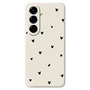 ΘΗΚΕΣ ΚΙΝΗΤΩΝ SAMSUNG ΑΞΕΣΟΥΑΡ 47 Πλάτη TPU για Samsung Galaxy A27 5G (OEM) σε Μπεζ με μοτίβο καρδιές — αντιολισθητικό soft-touch φινίρισμα & ανασηκωμένα χείλη για προστασία κάμερας.