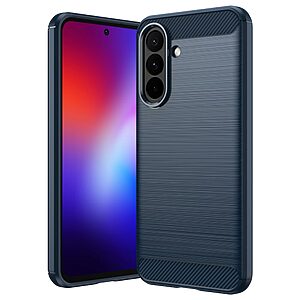 ΘΗΚΕΣ ΚΙΝΗΤΩΝ SAMSUNG ΑΞΕΣΟΥΑΡ 25 Πλάτη TPU για Samsung Galaxy A27 5G (AMORUS) σε Μπλε με υφή Carbon Fiber — ανθεκτική προστασία από κρούσεις & γρατζουνιές με αντιδακτυλική επιφάνεια.