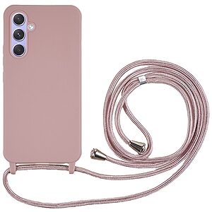 ΘΗΚΕΣ ΚΙΝΗΤΩΝ SAMSUNG ΑΞΕΣΟΥΑΡ 7 Πλάτη TPU για Samsung Galaxy A27 5G (OEM) σε Ροζ με αποσπώμενο λουράκι — ανθεκτική προστασία από γρατζουνιές & πτώσεις με άνετο καθημερινό κράτημα.