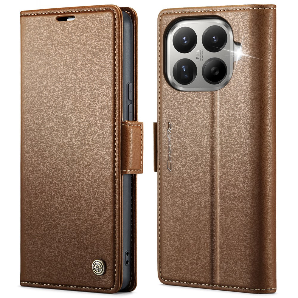 Θήκη Xiaomi 17T 5G - CASEME 023 - Flip Πορτοφόλι από Συνθετικό Δέρμα (PU) - Καφέ - RFID/Wallet/Stand Flip Πορτοφόλι από Συνθετικό Δέρμα (PU) για Xiaomi 17T 5G (CASEME 023) σε Καφέ — προστασία RFID, 3 θήκες καρτών & βάση στήριξης για hands-free χρήση.