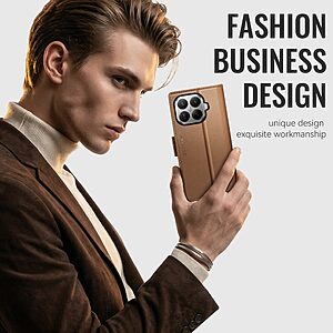 ΘΗΚΕΣ ΚΙΝΗΤΩΝ ΑΞΕΣΟΥΑΡ XIAOMI Mi A1 10 Θήκη Xiaomi 17T 5G - CASEME 023 - Flip Πορτοφόλι από Συνθετικό Δέρμα (PU) - Καφέ - RFID/Wallet/Stand — εικόνα 2