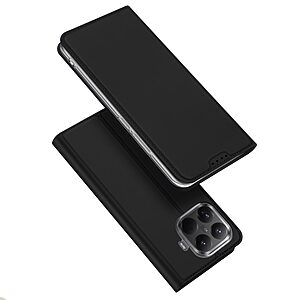Flip Πορτοφόλι από Συνθετικό Δέρμα (PU) για Xiaomi 17T 5G (DUX DUCIS Skin Pro Series) σε Μαύρο — θήκη καρτών & ρυθμιζόμενη βάση Stand για hands-free προβολή.