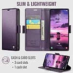 Θήκη Xiaomi 17T 5G - CASEME 023 - Flip Πορτοφόλι από Συνθετικό Δέρμα (PU) με TPU - Μωβ - RFID/Wallet/Stand — εικόνα 3