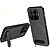 Σκληρή Πλάτη PC+TPU για Xiaomi 17T 5G (WANLONFENG QT Series) σε Γκρι με αναδιπλούμενο Stand — υφή carbon fiber & μαγνητική συμβατότητα για καθημερινή προστασία.