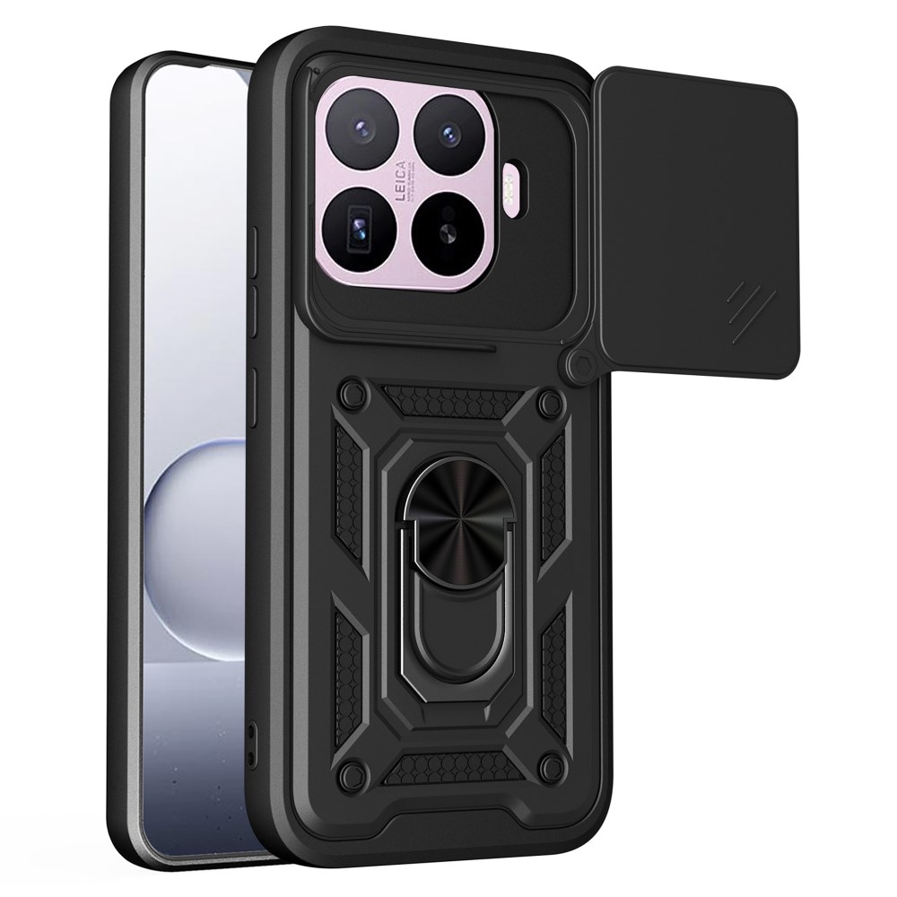 Θήκη Xiaomi 17T 5G - OEM - Σκληρή Πλάτη PC+TPU - Μαύρο - Stand Σκληρή Πλάτη PC+TPU για Xiaomi 17T 5G (OEM) σε Μαύρο με περιστρεφόμενο Stand — στρατιωτική προστασία από πτώσεις & κινητή ασπίδα κάμερας για καθημερινή χρήση.