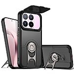 Σκληρή Πλάτη PC+TPU για Xiaomi 17T 5G (OEM) σε Μαύρο με καπάκι κάμερας & ring stand — διπλή προστασία από πτώσεις & γρατζουνιές για καθημερινή χρήση.