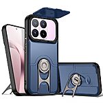 Σκληρή Πλάτη PC+TPU για Xiaomi 17T 5G (OEM) σε Μπλε με Sliding Camera Cover & Ring Kickstand — διπλή προστασία & hands-free χρήση για κάθε στιγμή.